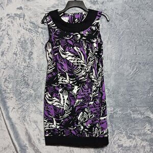 ALYX Limited Women Dress 8 Sheath Purple Black